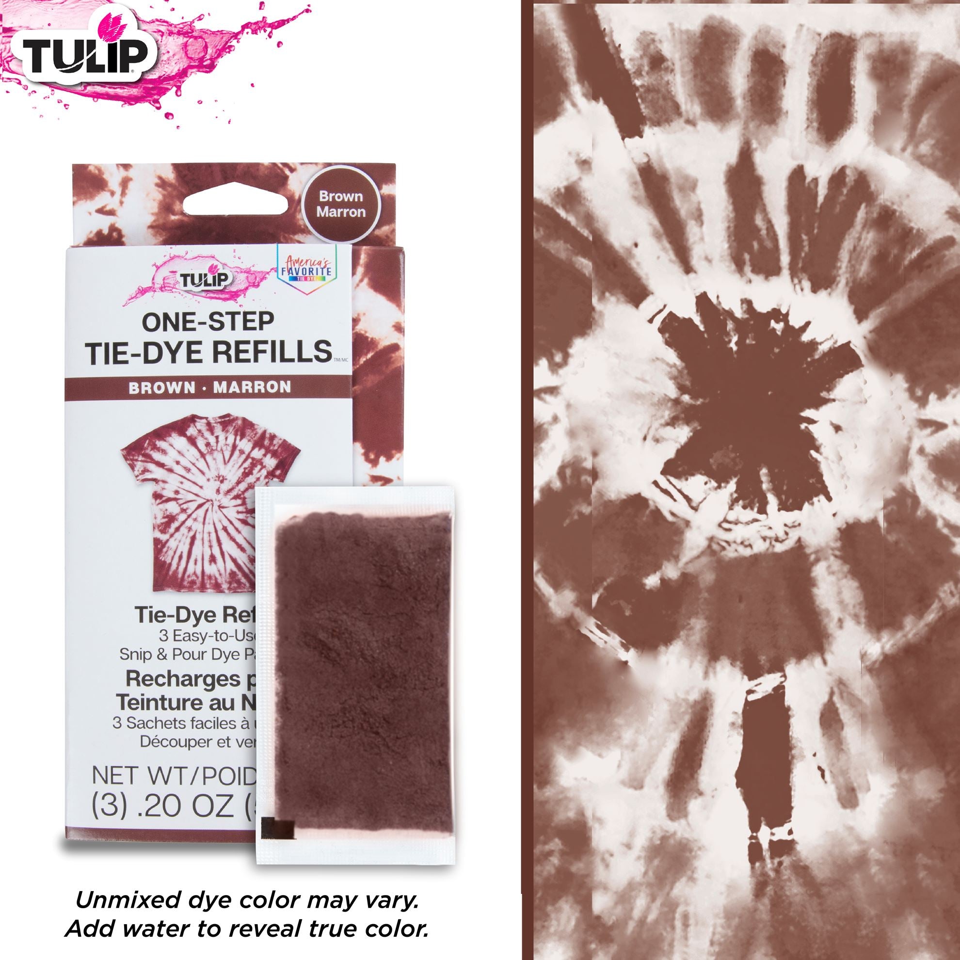 Picture of 47326 One-Step Tie-Dye Refills Brown