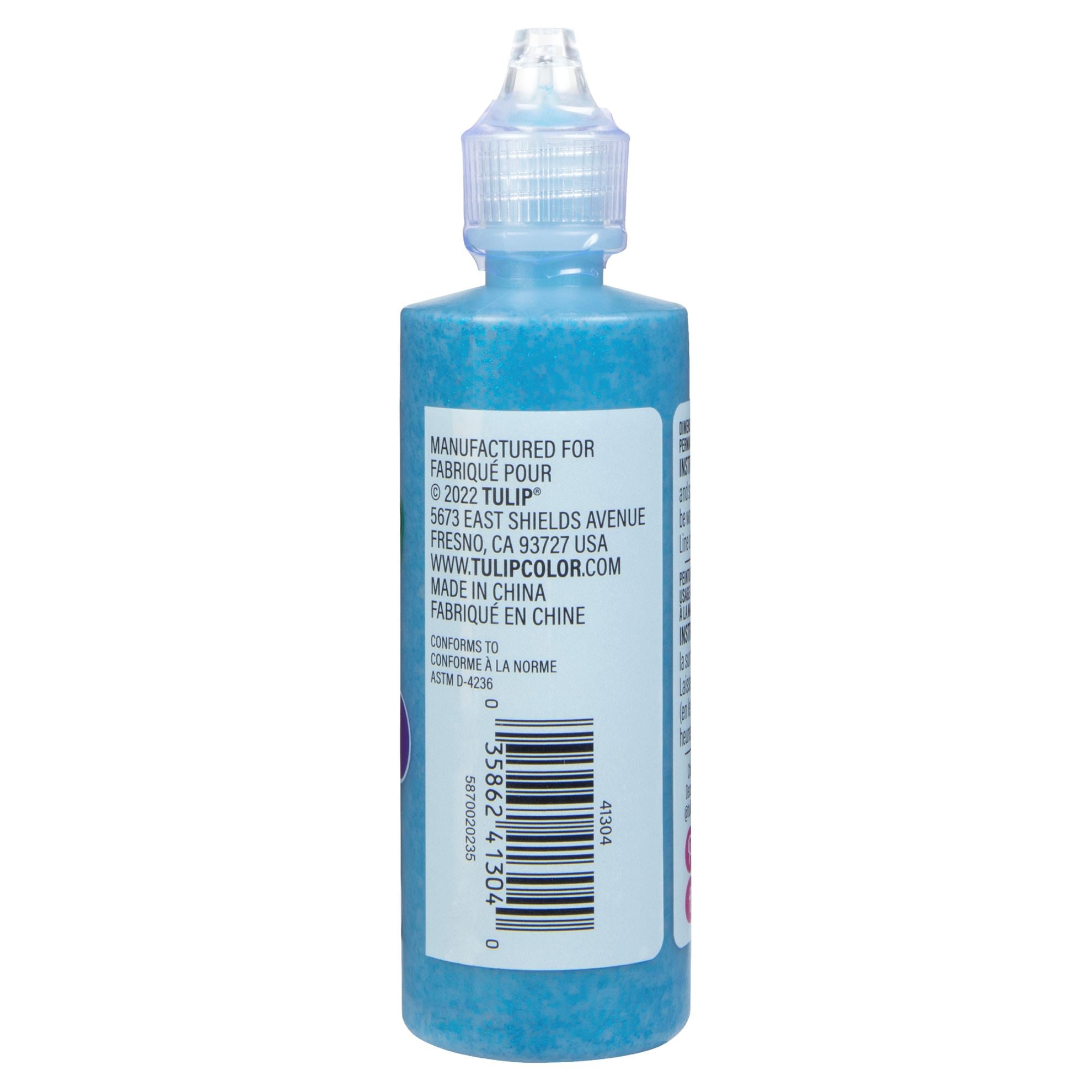 Picture of 41304 Tulip Dimensional Fabric Paint Glitter Blue 4 oz.