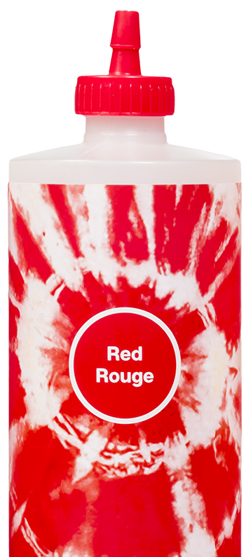 Half red tye dye bottle