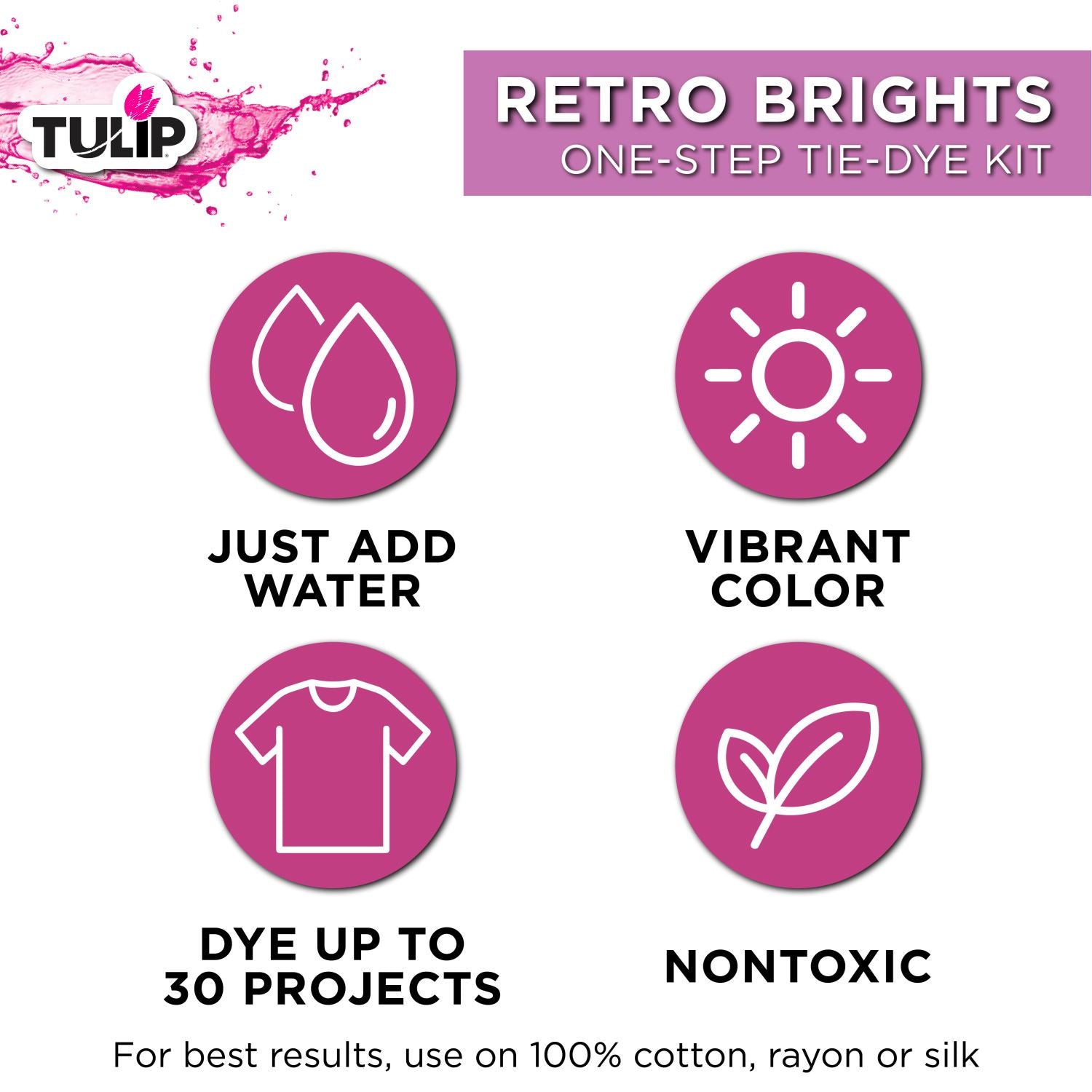 Tulip Retro Brights 5-Color Tie-Dye Kit - 3