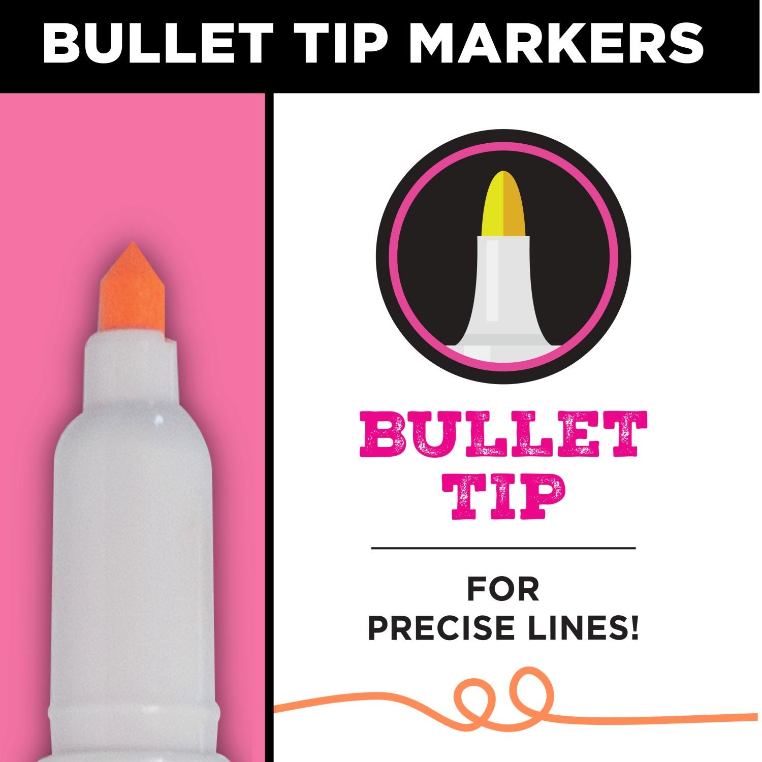 Tulip Graffiti Bullet-Tip Fabric Markers Neon 6 Pack - 5