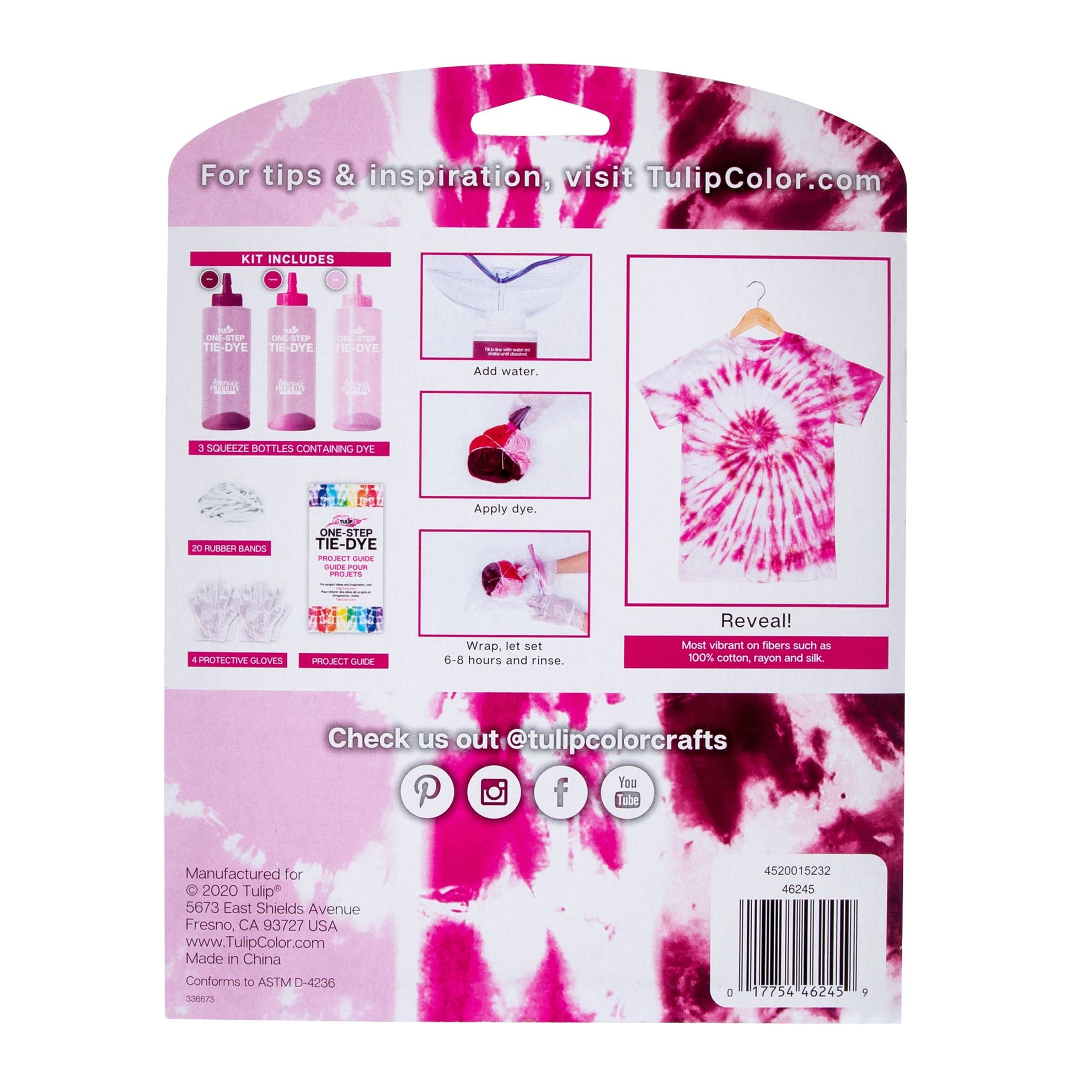 Tulip Cherry Blossom 3-Color Tie-Dye Kit - 8