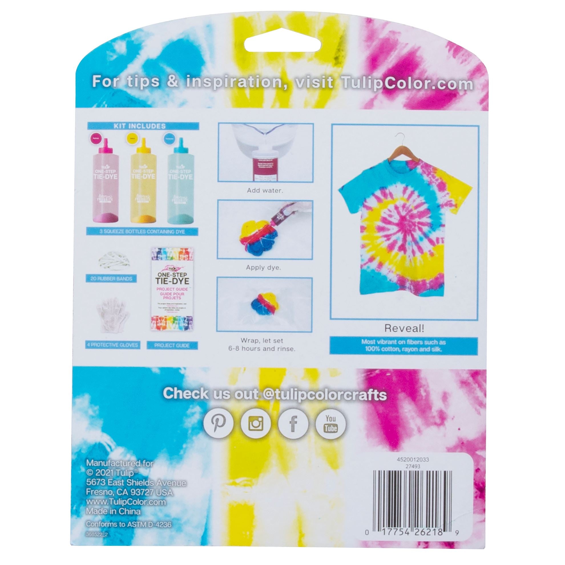 Discovery *NEW* Tie Dye Kit for Kids + Adults - 10 Colors Rubber
