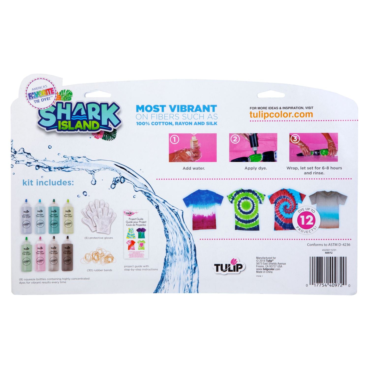 Picture of 40972 Tulip® One-Step Tie-Dye Kit Shark Island