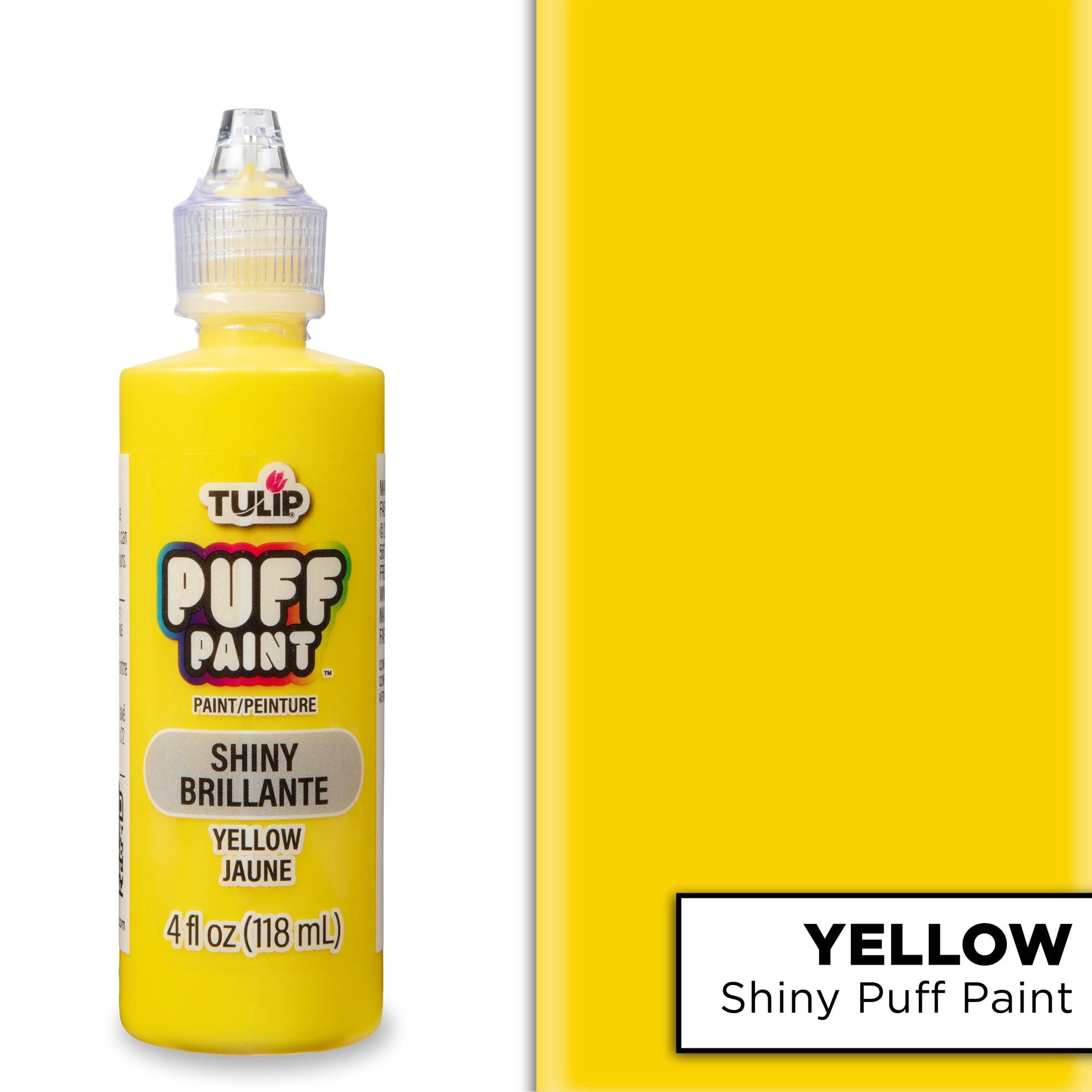 Tulip Puff Paint Shiny Yellow 4 fl. oz. - 2