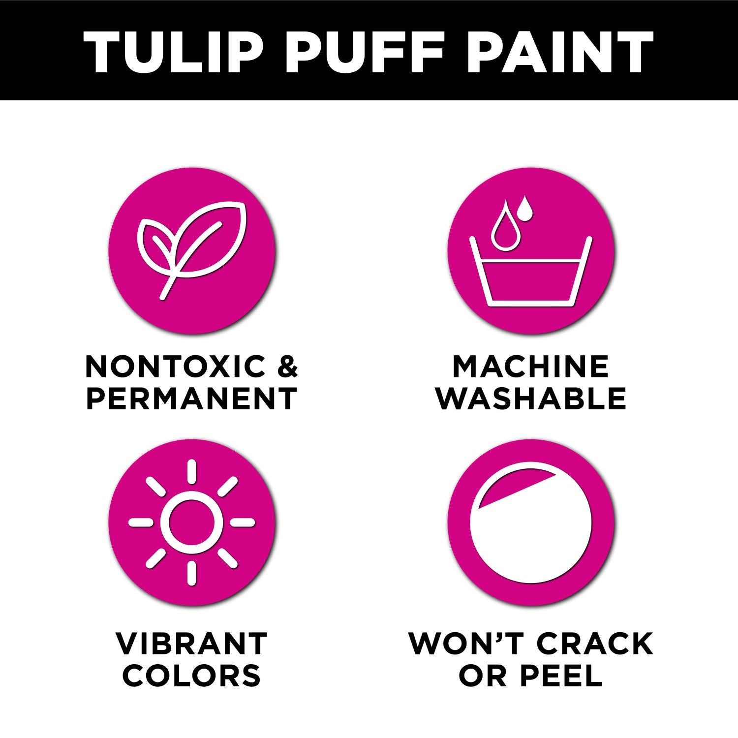 Tulip Puff Paint Shiny Brown 4 fl. oz. - 2