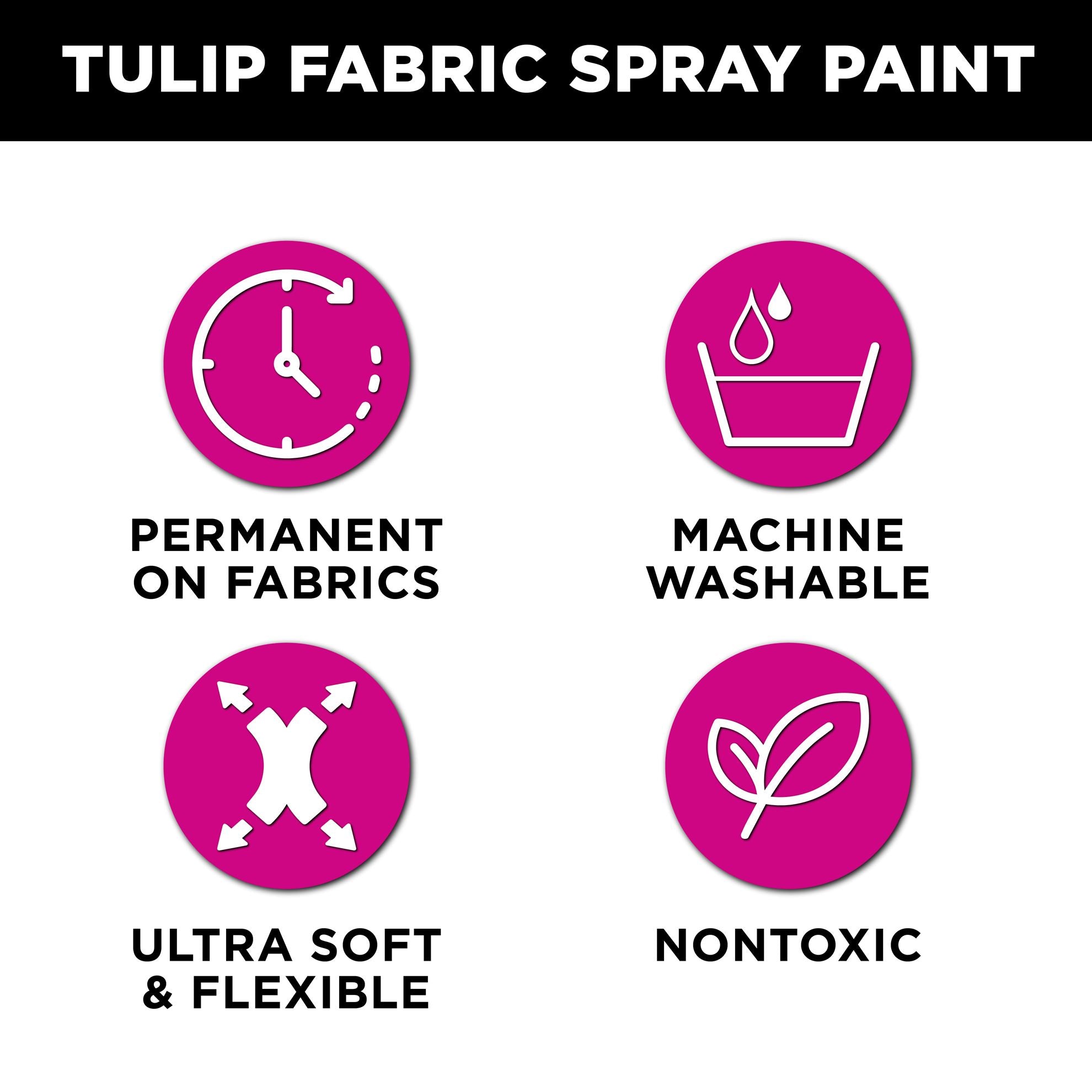 Tulip Fabric Spray Paint Silver Glitter 4 fl. oz. - 2