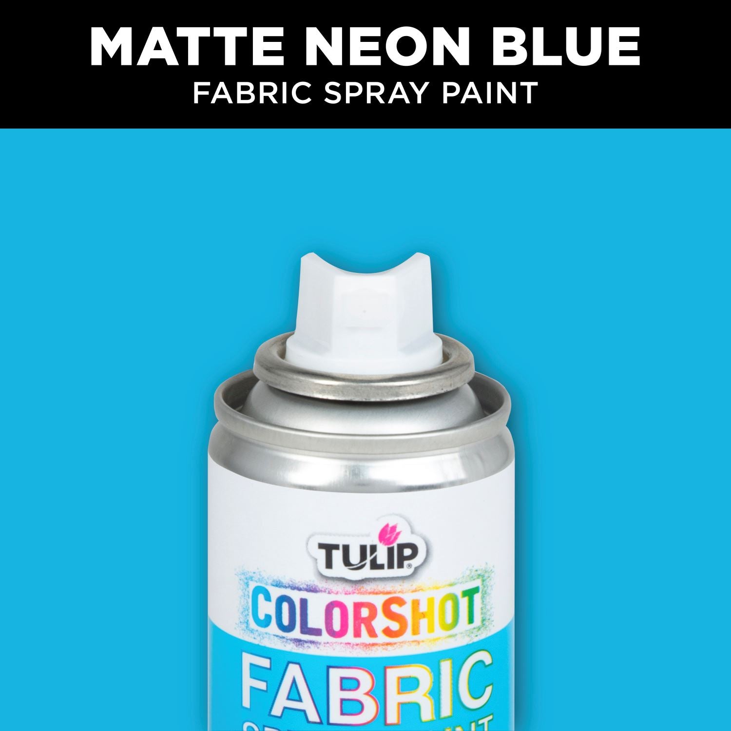 Tulip Color Shot Instant Fabric Color Spray 3Oz-Neon Blue