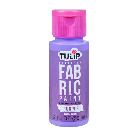 Tulip Brush-On Fabric Paint Purple Matte 2 fl. oz.