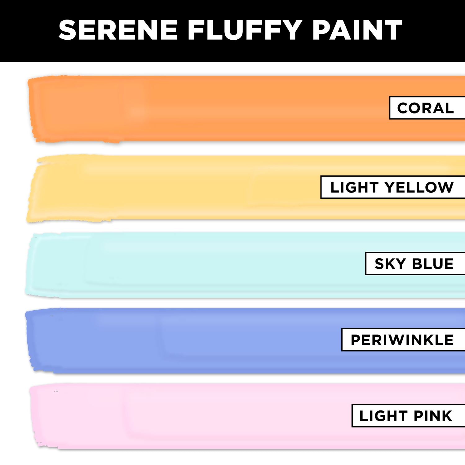 Tulip Fluffy Paint Serene Kit - 4