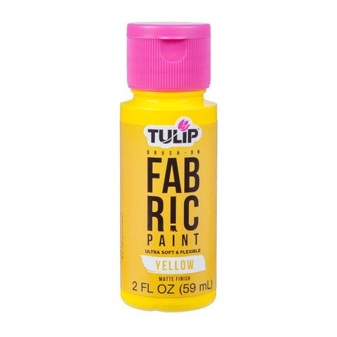 Tulip Brush-On Fabric Paint Yellow Matte 2 fl. oz.