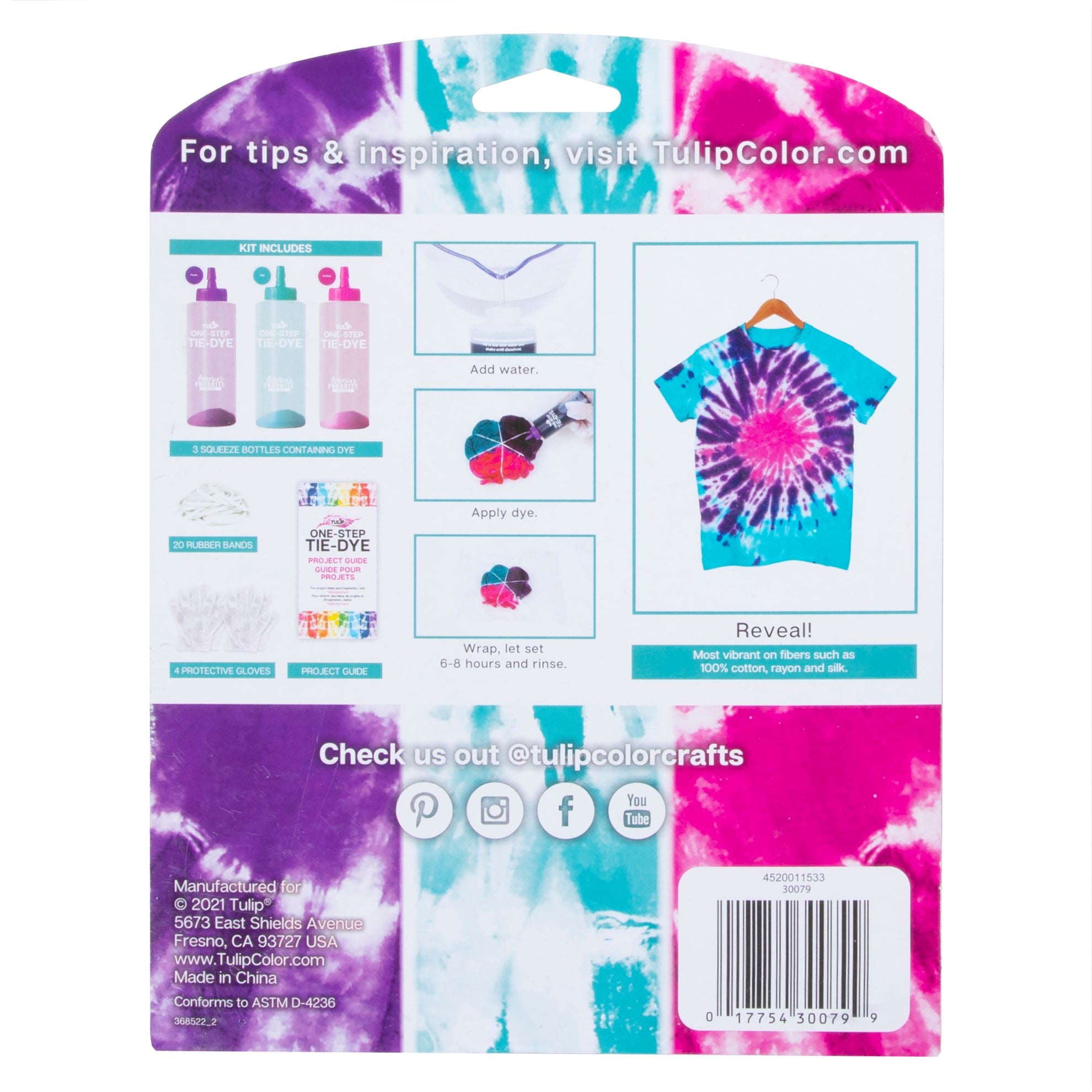 Tulip Paradise Punch 3-Color Tie-Dye Kit - 10