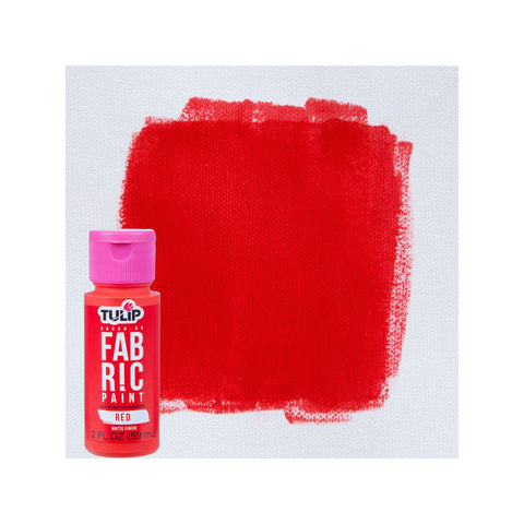 Tulip Brush-On Fabric Paint Red Matte 2 fl. oz.