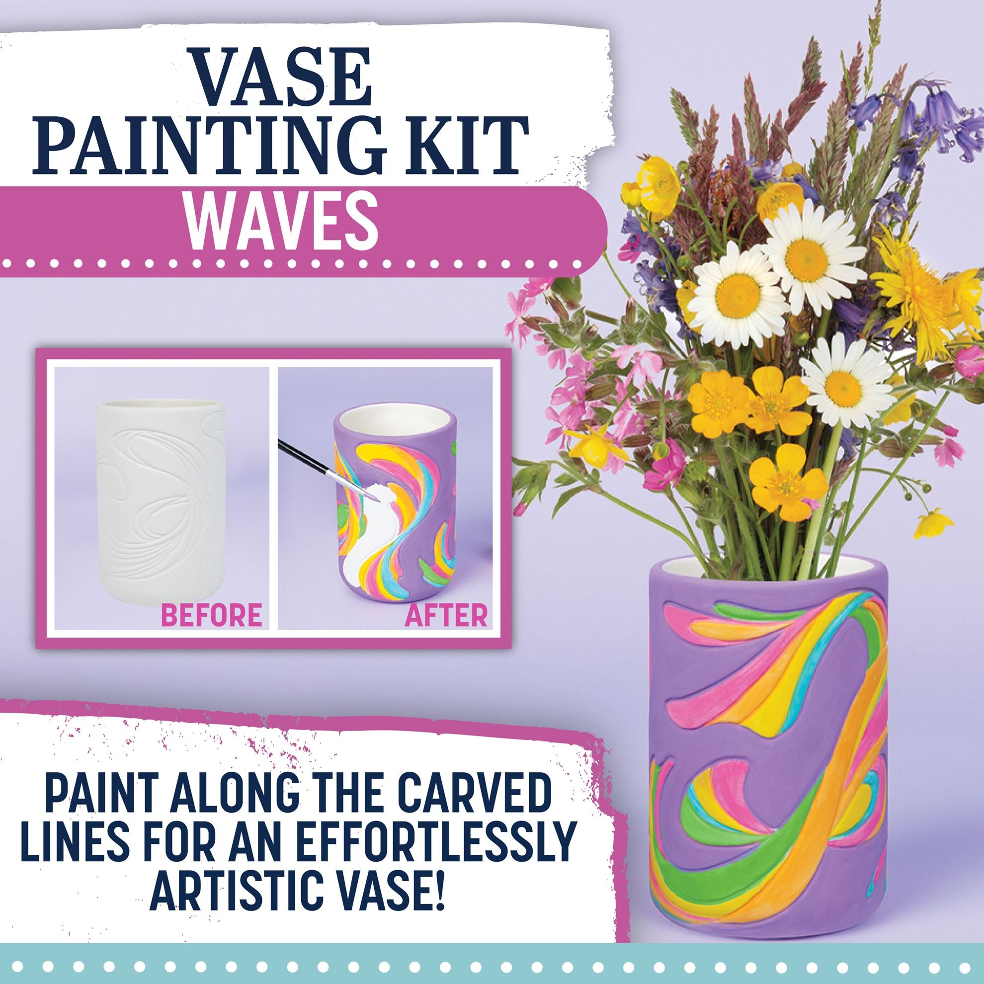 Picture of 48636 Tulip Waves Vase Painting Kit