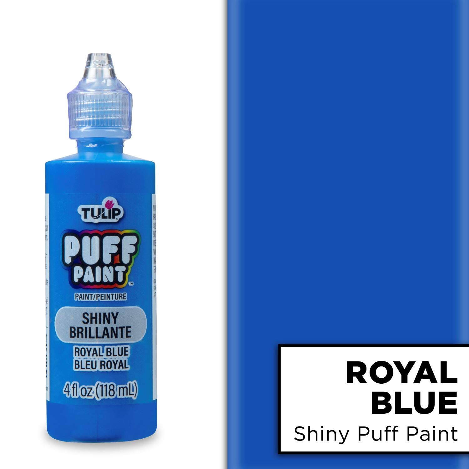 Tulip Puff Paint Shiny Royal Blue 4 fl. oz. - 3