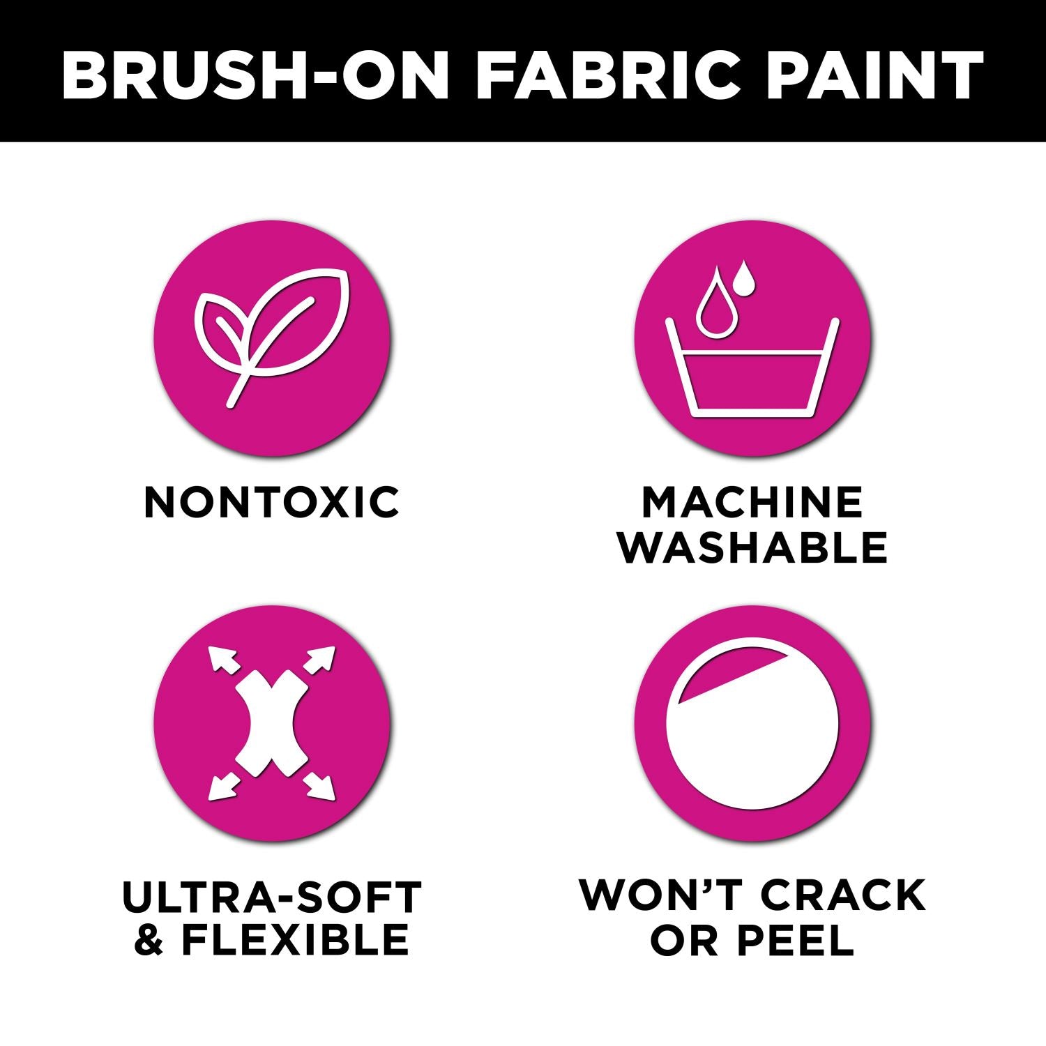 Tulip Brush-On Fabric Paint Red Matte 2 fl. oz. – Tulip Color Crafts