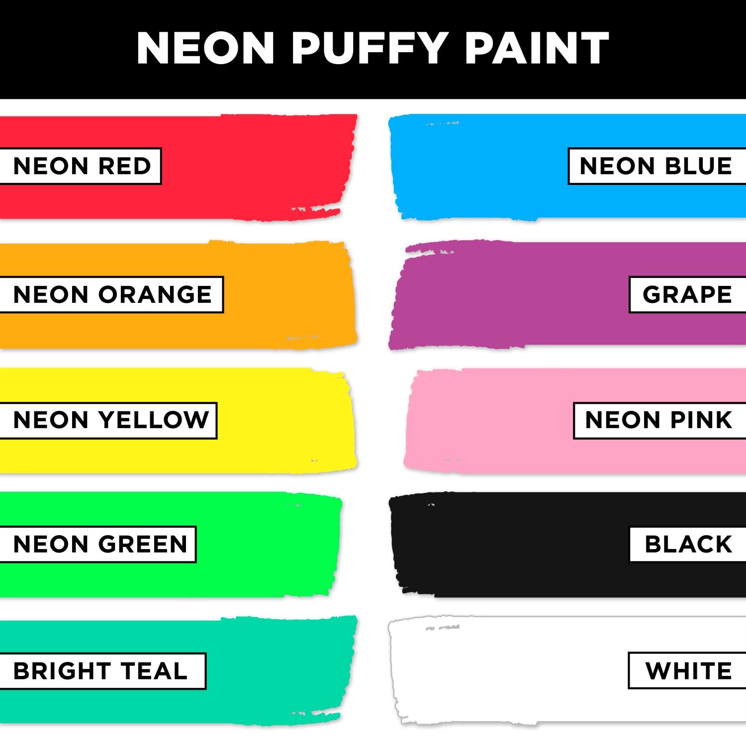 Tulip Dimensional Fabric Paint Rainbow & Neon .75 fl oz 20 Pack - 4