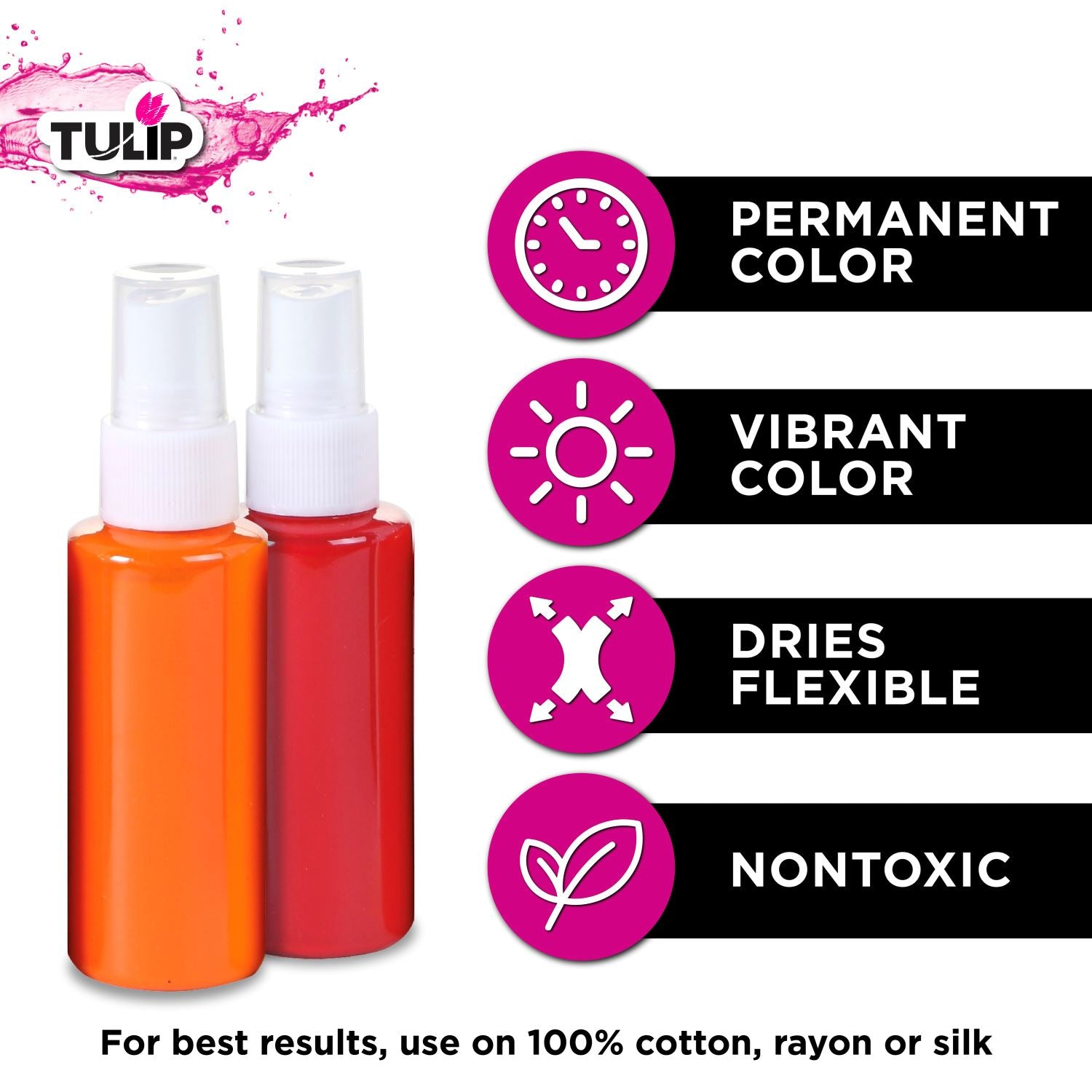 Tulip Brush-On Fabric Paint Rainbow 1 fl. oz. 10 Pack – Tulip Color Crafts