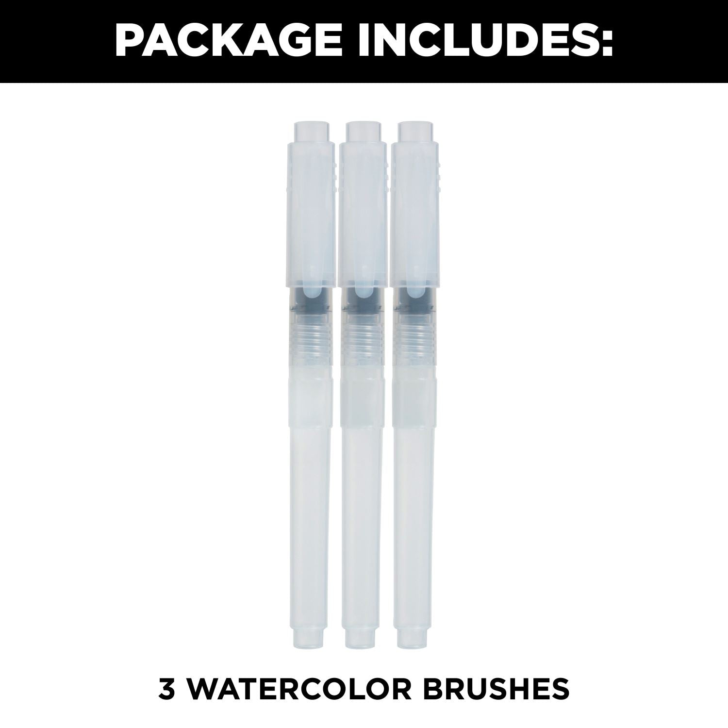 Tulip Watercolor Brushes 3 Pack - 2