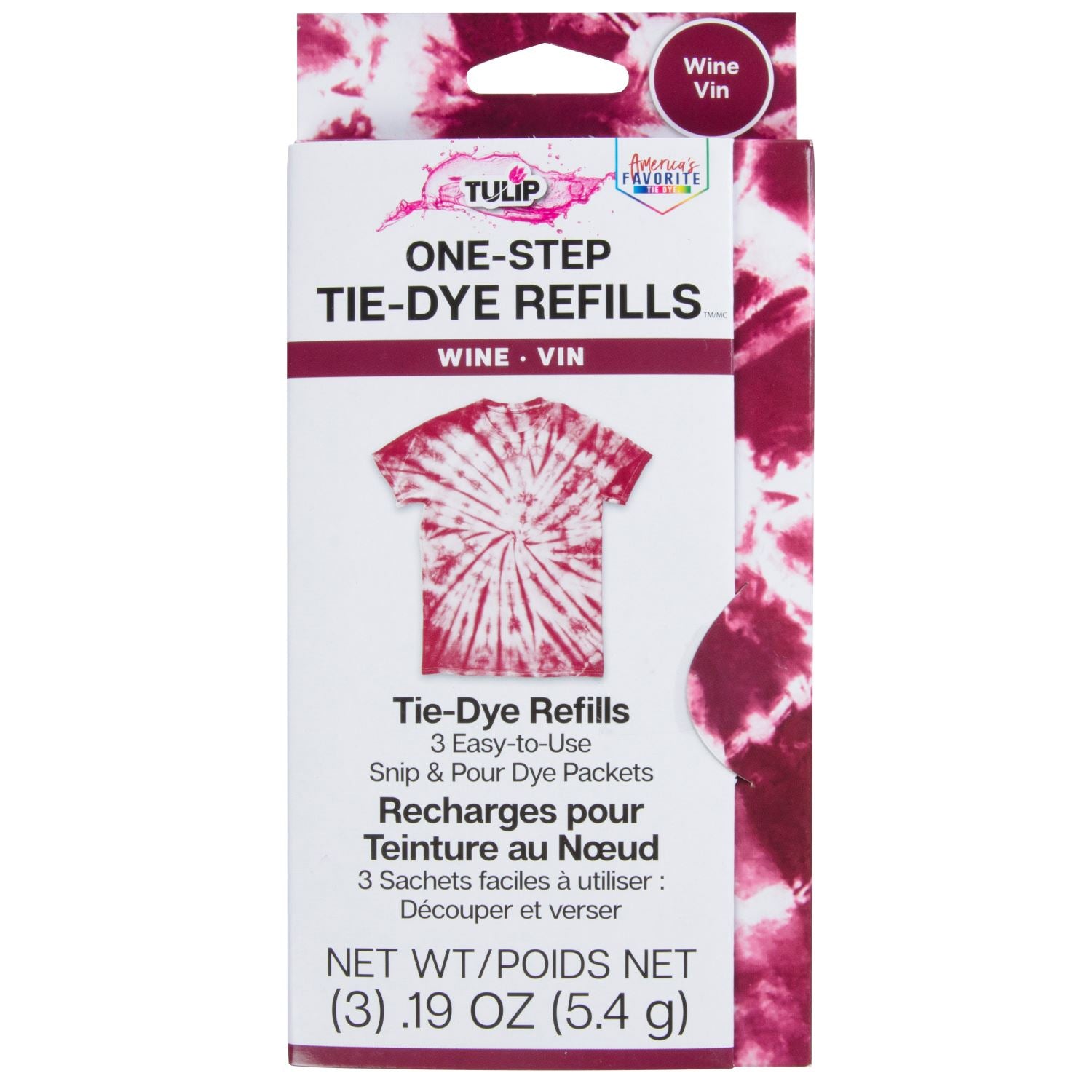 Tulip One-Step Tie-Dye Refills Wine - 1