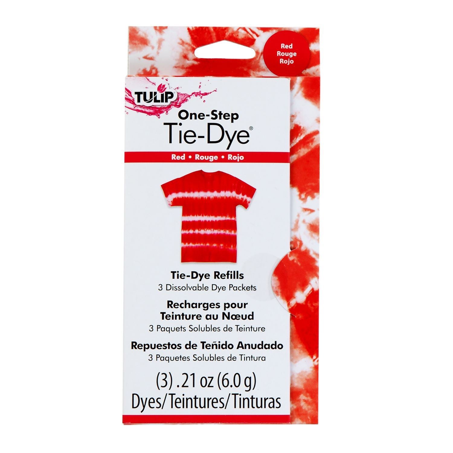 Tulip One-Step Tie-Dye Refills Red - 1