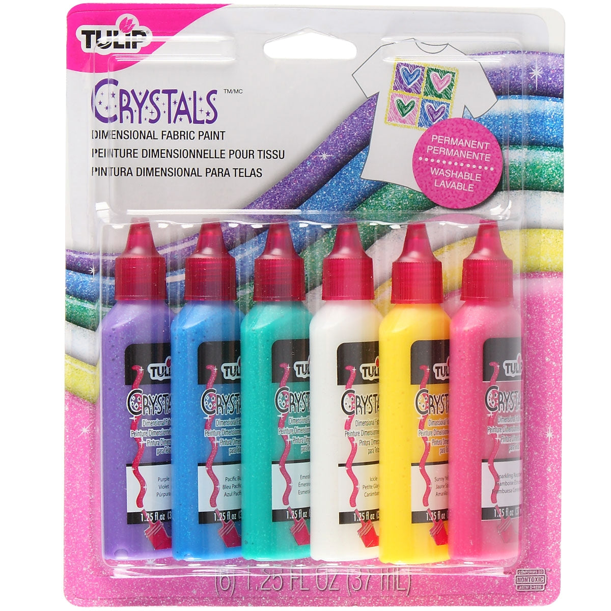Tulip Dimensional Paint Crystals 1.25 fl oz 6 Pack - 1