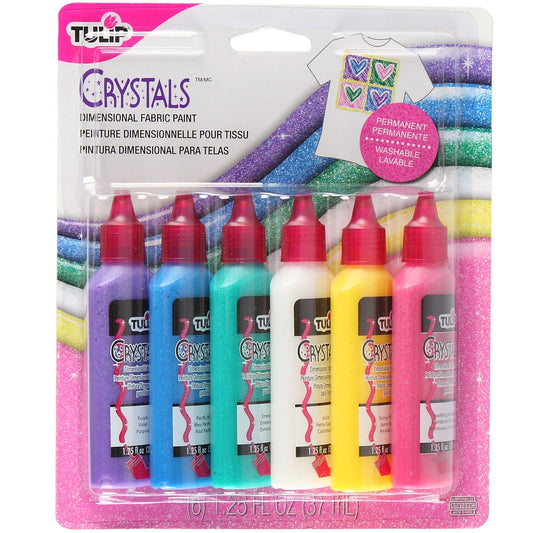 Tulip Dimensional Paint Crystals 1.25 fl oz 6 Pack