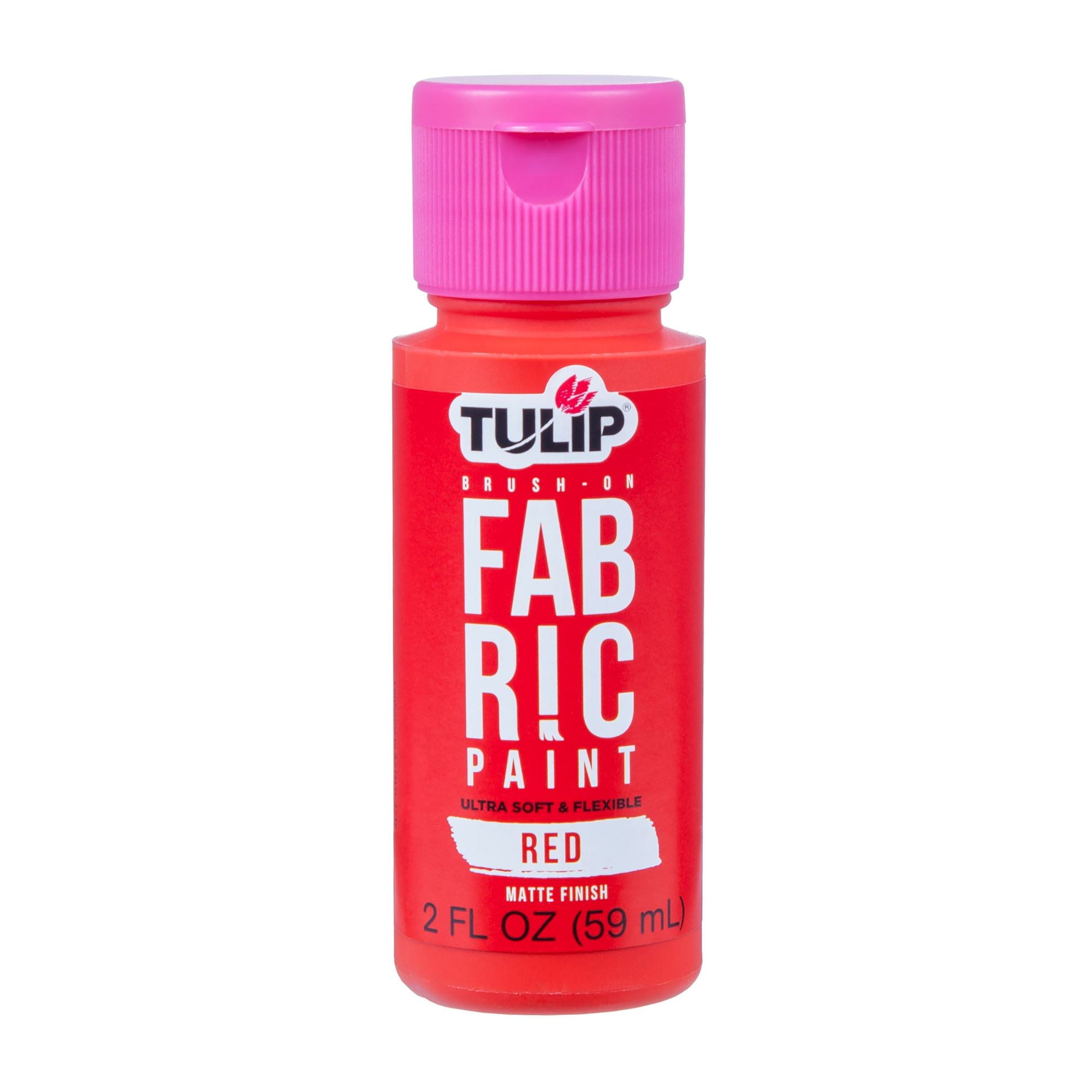Tulip Brush-On Fabric Paint Red Matte 2 fl. oz. - 1