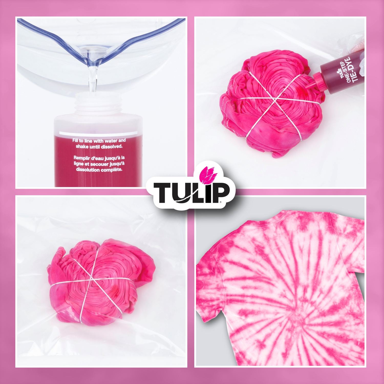 Tulip Fuchsia 1-Color Tie-Dye Kit - 5
