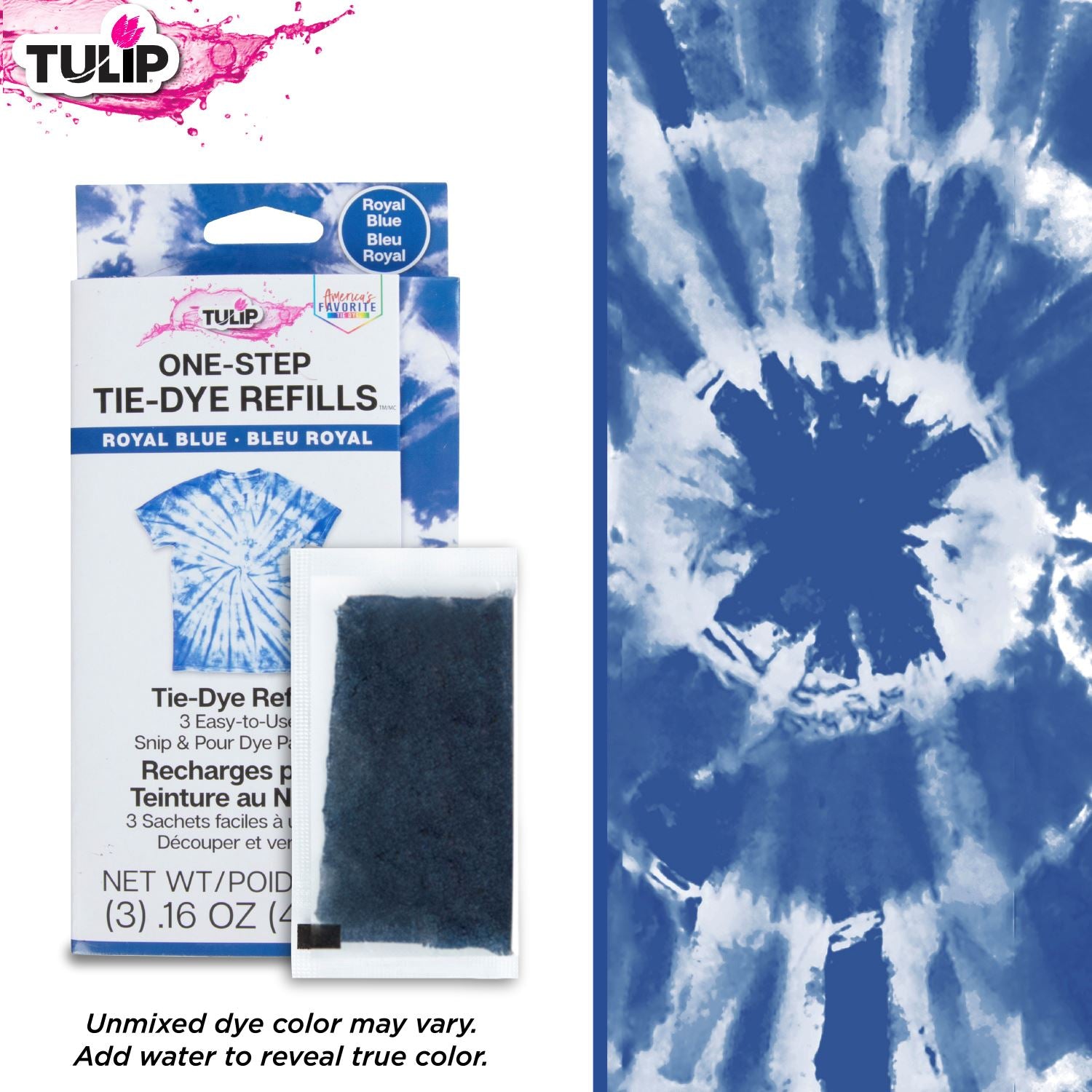 Tulip One-Step Tie-Dye Refills Royal Blue - 4