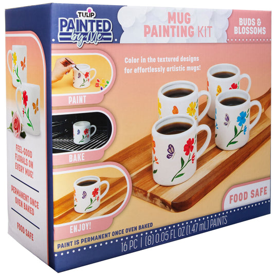 Tulip Painted by Me Buds & Blossoms 4-Pc. Mug Kit