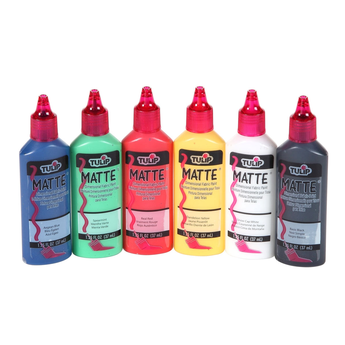 Matte fabric paints for Fabric Painting and Coloring. Large Selection of  Textile Paints