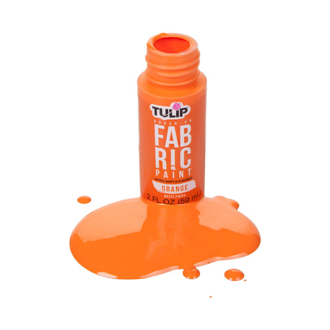 Tulip Brush-On Fabric Paint Orange Matte 2 fl. oz.