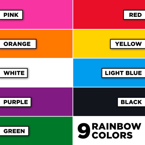 Tulip Fabric Spray Paint Rainbow 1.9 fl. oz. 9 Pack – Tulip Color Crafts