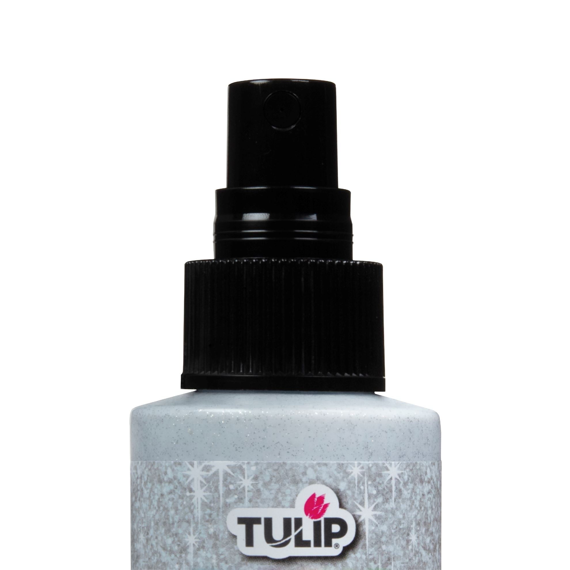 Tulip Fabric Spray Paint Silver Glitter 4 fl. oz. - 4