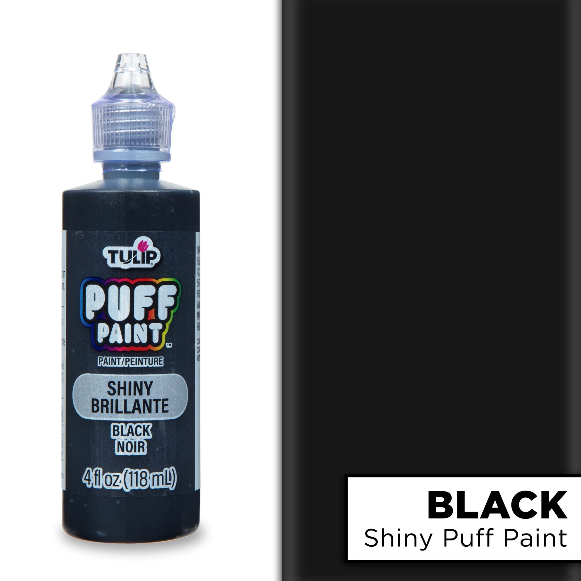 Puffy Dimensional Fabric Paint black, 1 1/4 oz. (pack of 12)