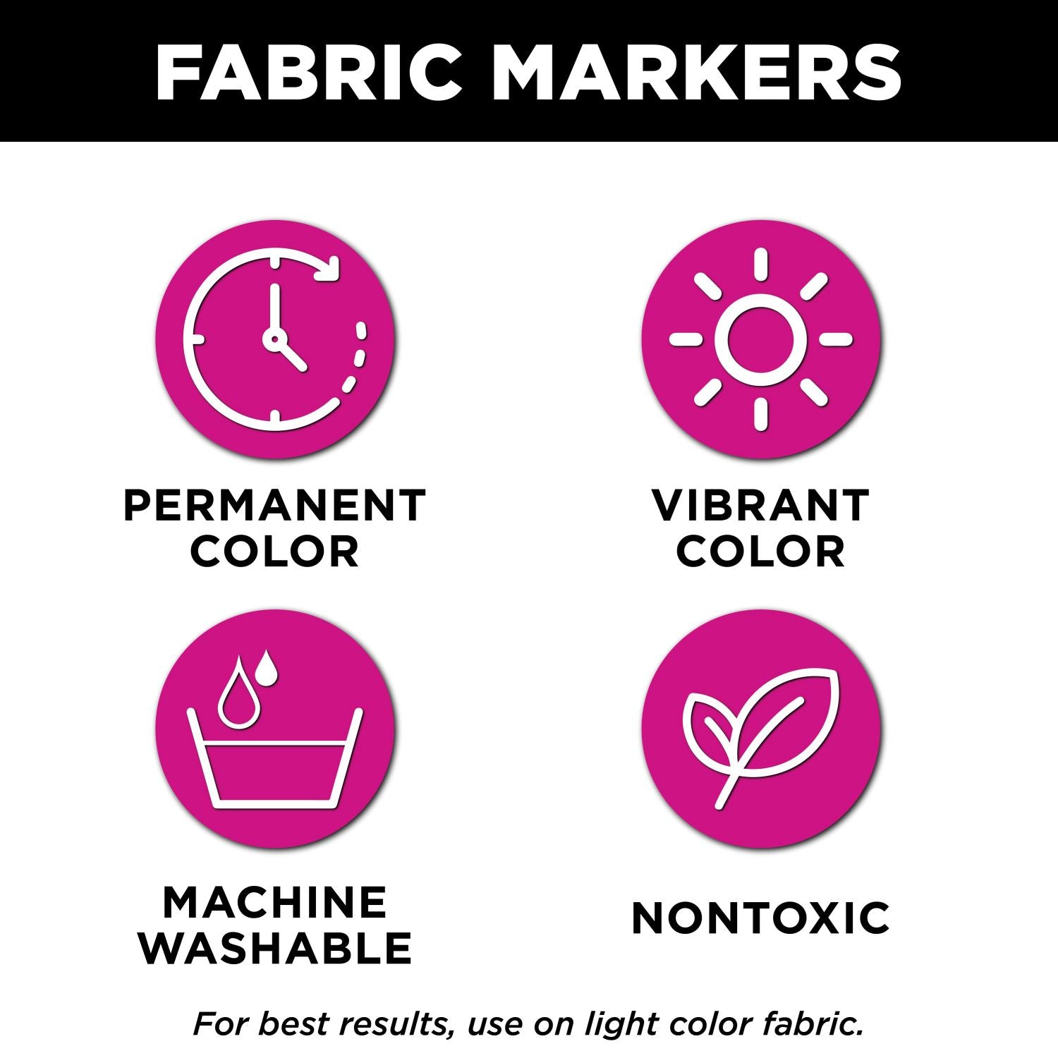 Tulip Fabric Markers Fine & Brush Tip 25/Pkg-Assorted, 1 count - Harris  Teeter