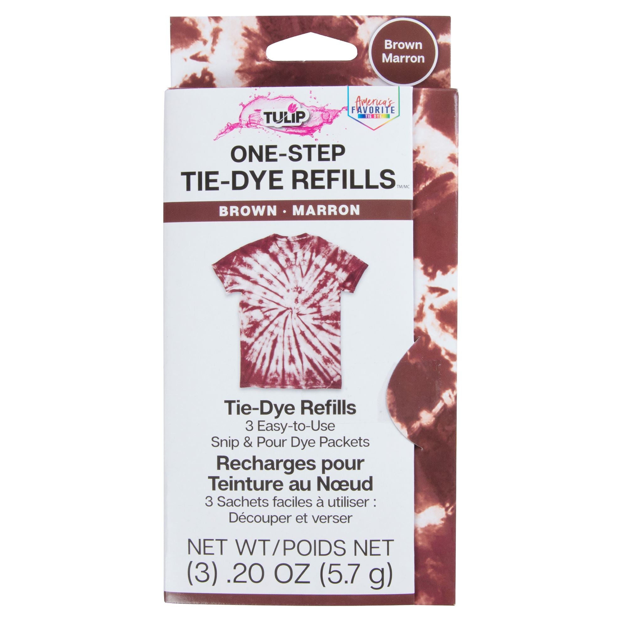 Tulip One-Step Tie-Dye Refills Brown - 1
