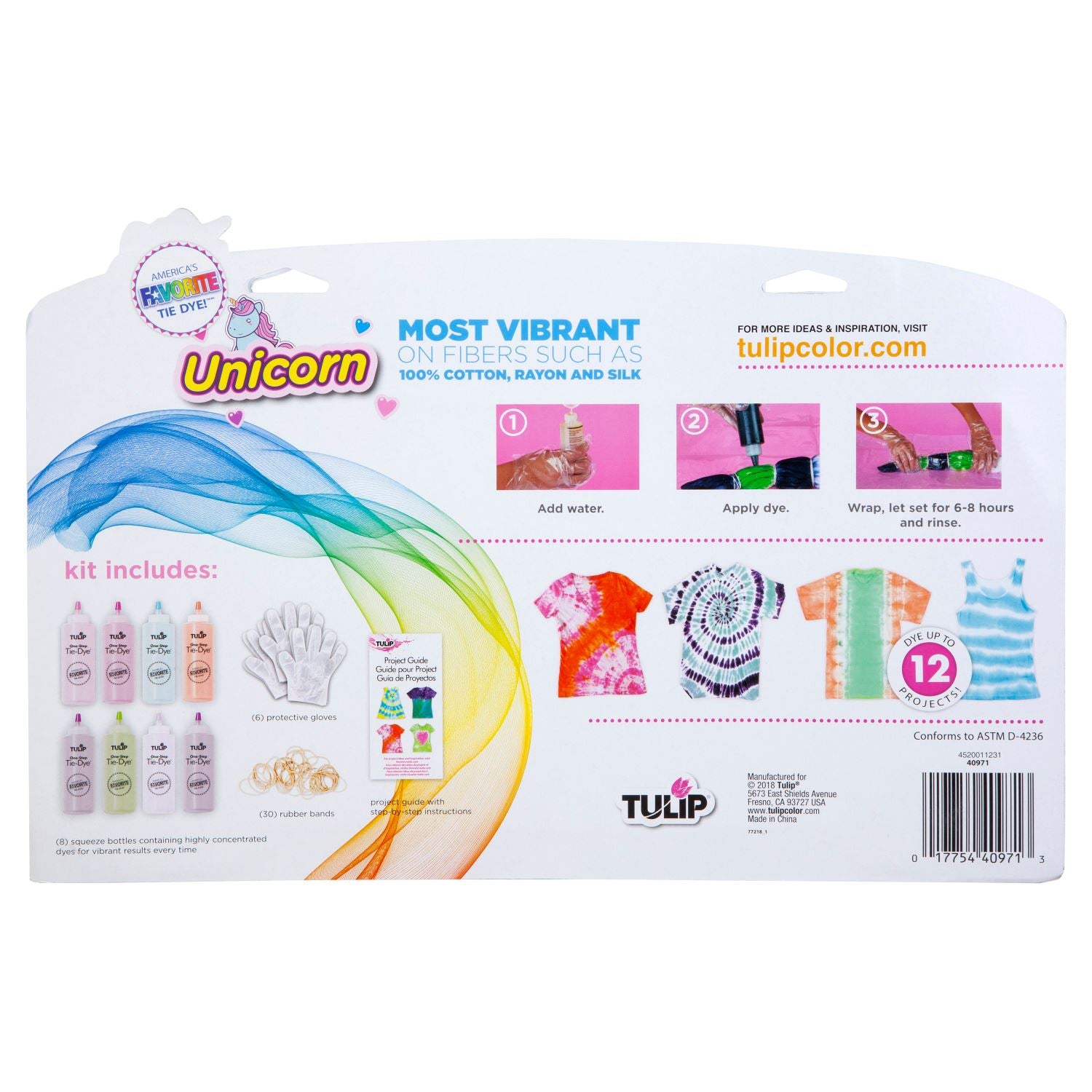Tulip Unicorn 8-Color Tie-Dye Kit - 8