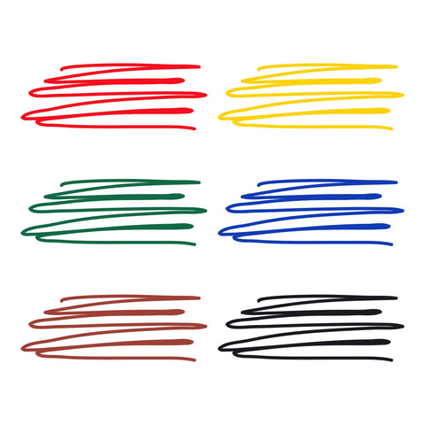 Tulip Fine-Tip Primary Fabric Markers 6 Pack