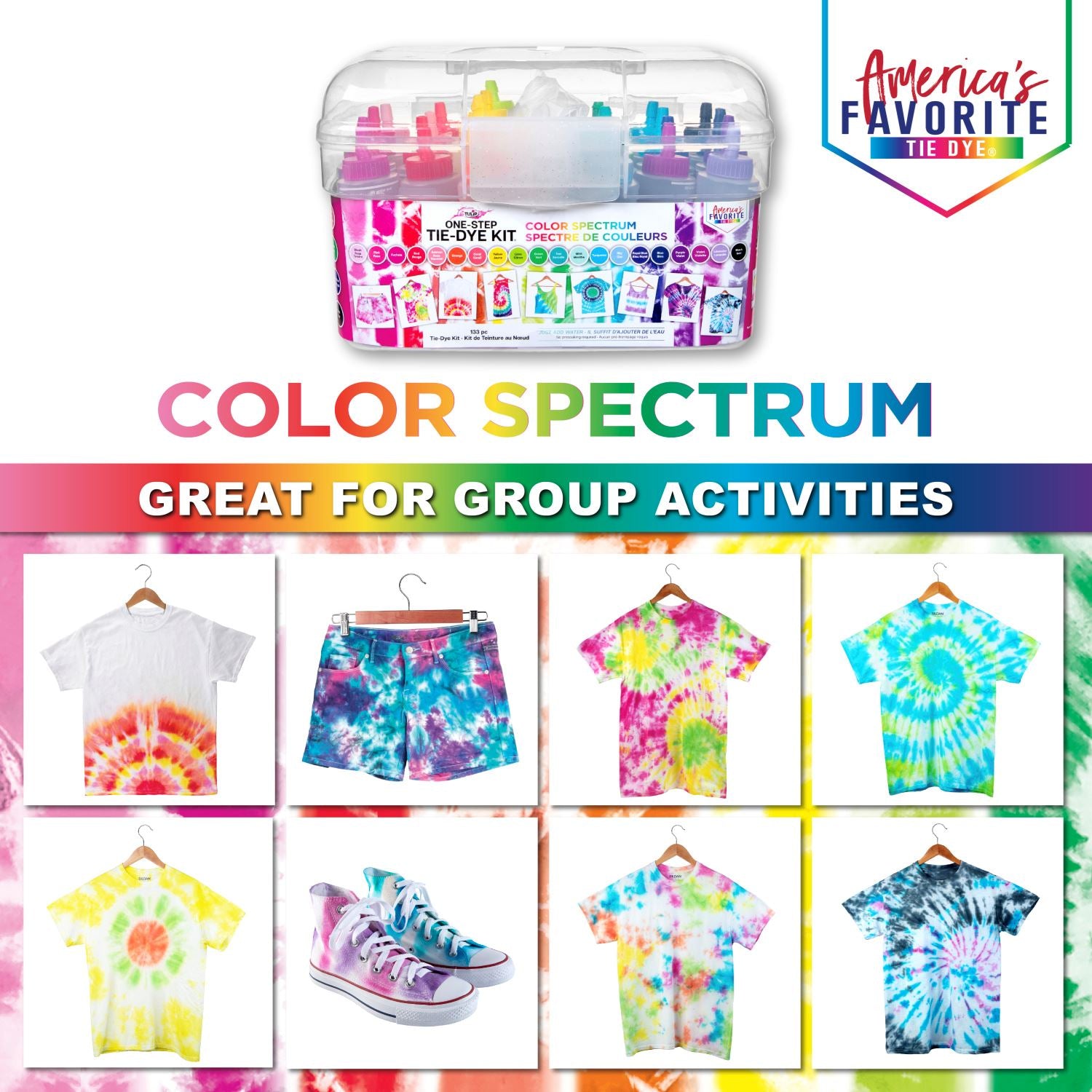 Tulip Color Spectrum Tie-Dye Tub Kit - 6