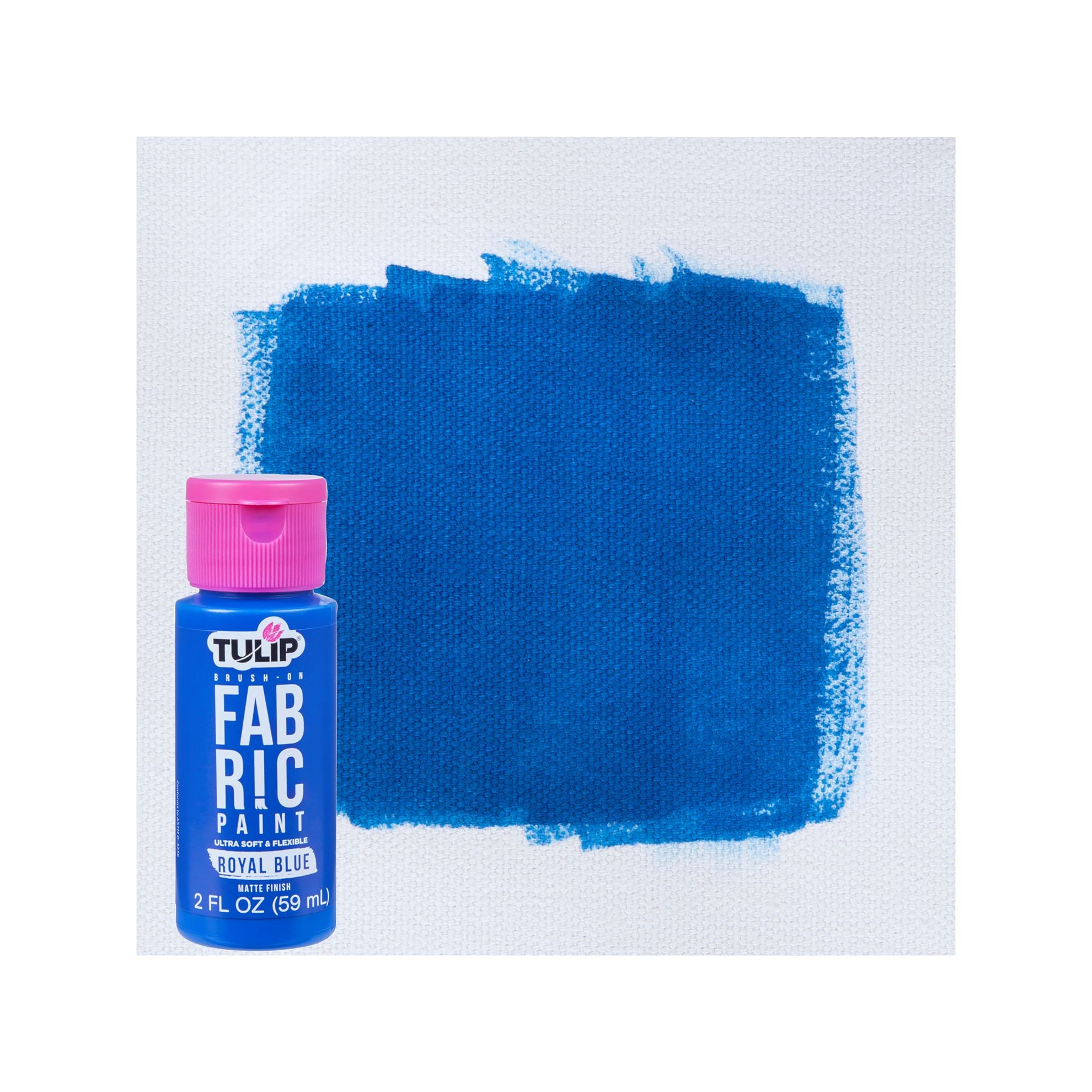 Hello Hobby Brush-On Fabric Paint, Royal Blue, 2.7 Fl. Oz