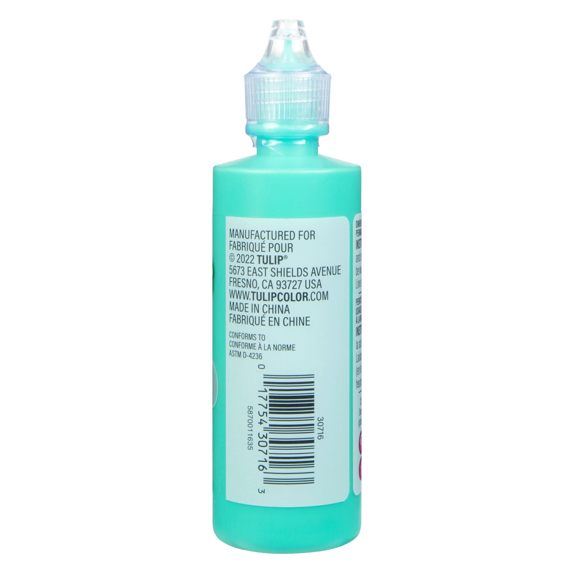 Picture of 30716 Tulip Puff Paint Shiny Bright Teal 4 fl. oz.