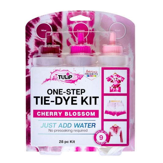 Tulip One-Step Tie-Dye Kit: 10-Color Value Tub Bonus Glitter Fabric Spray  15 Pcs