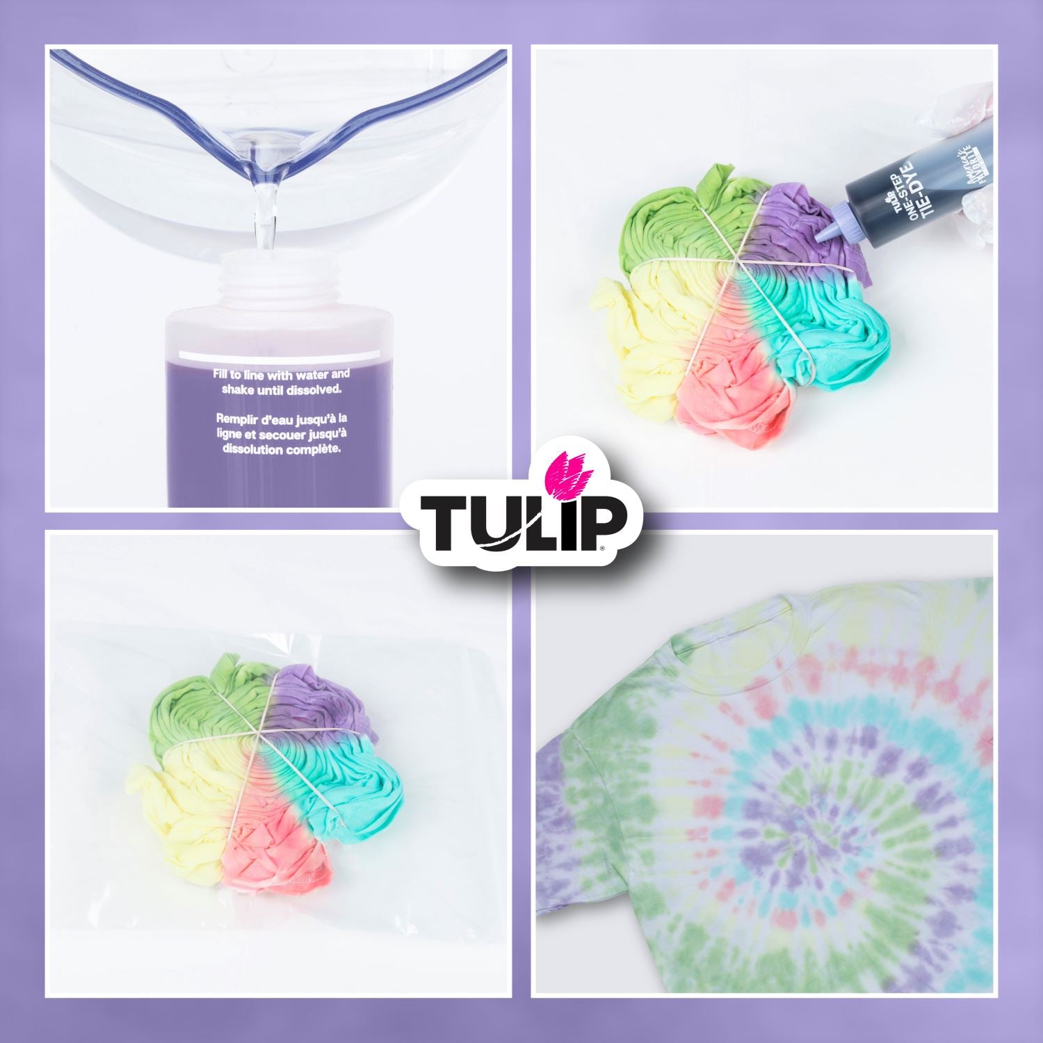 Tulip Flower Petals 5-Color Tie-Dye Kit - 5