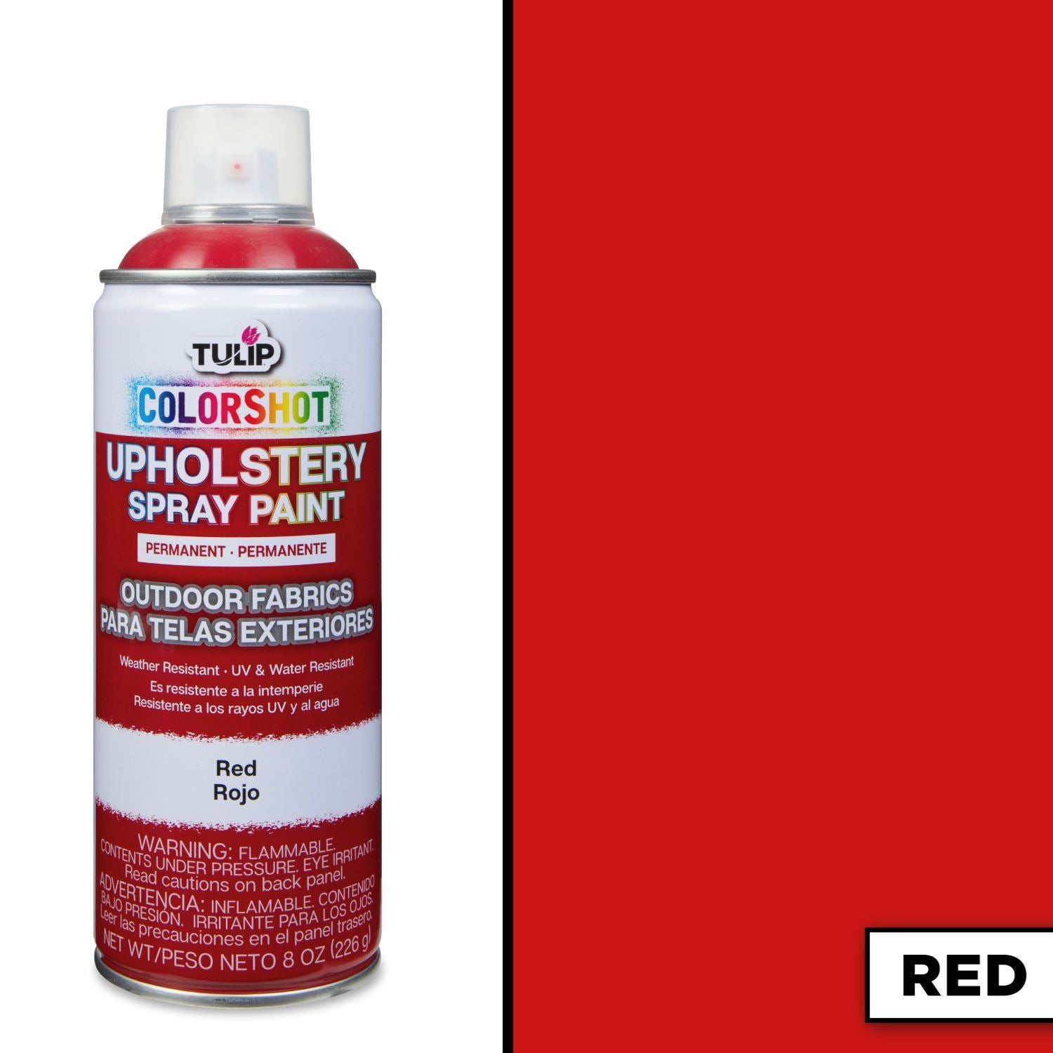 Bulk Buy: Tulip Colorshot Outdoor Upholstery Spray Paint 8 oz. 4-Pack Red
