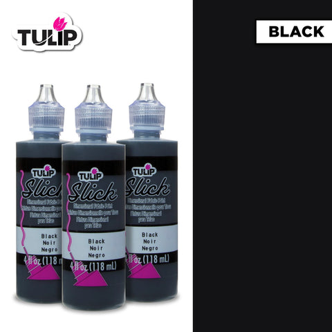 Tulip Puff Paint Slick Black 4 fl. oz. 3 Pack – Tulip Color Crafts
