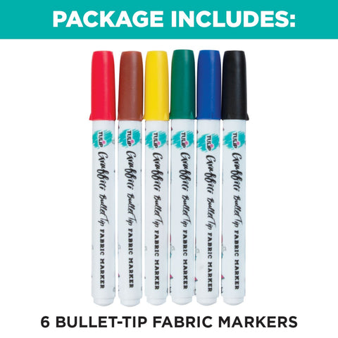 Tulip Rainbow Fabric Markers - 12 - 017754266620