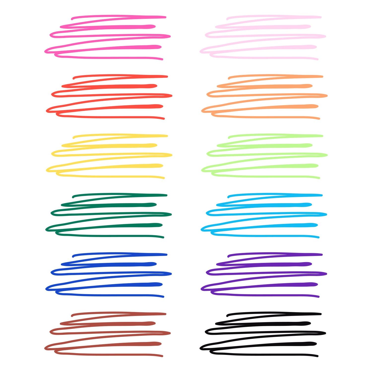 Tulip Fine-Tip Fabric Markers Rainbow 12 Pack - 4