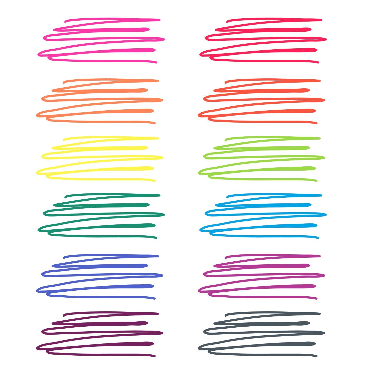 12-Color Neon Tulip® Fine Tip Fabric Markers